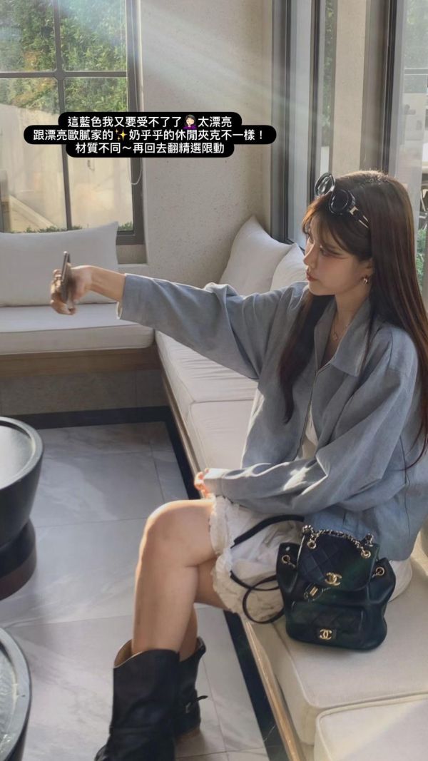 霧感亞麻雙開氣質外套 (2 colors) 霧感亞麻雙開氣質外套