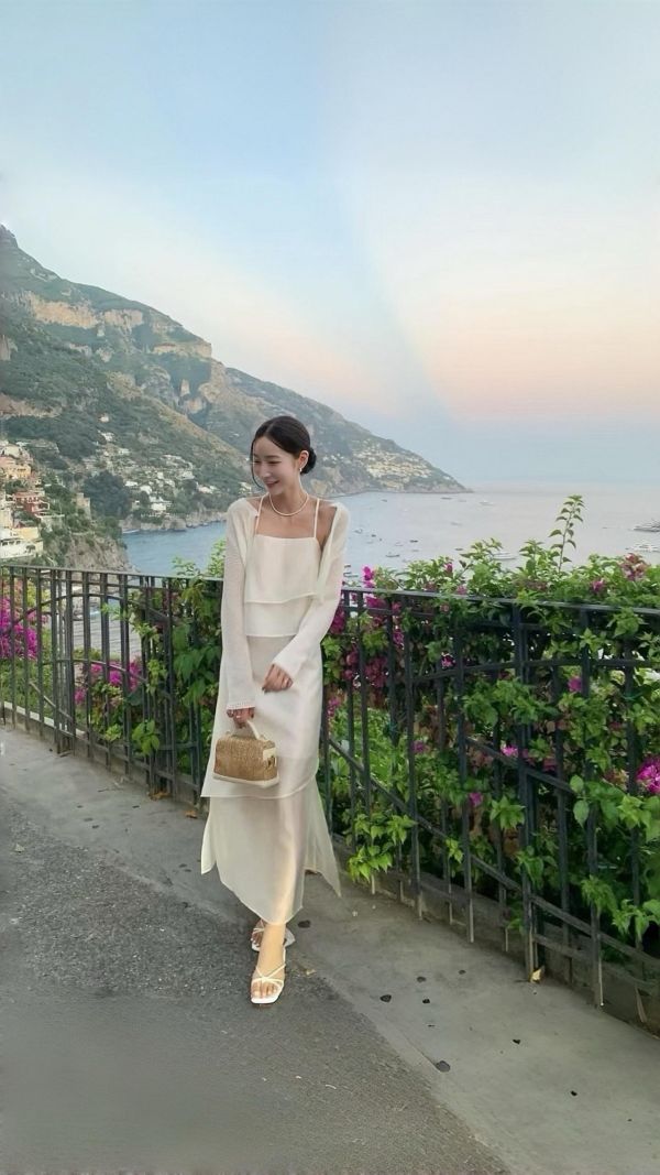 高級霧面天絲荷葉仙女洋裝(4 colors) 高級霧面天絲荷葉仙女洋裝