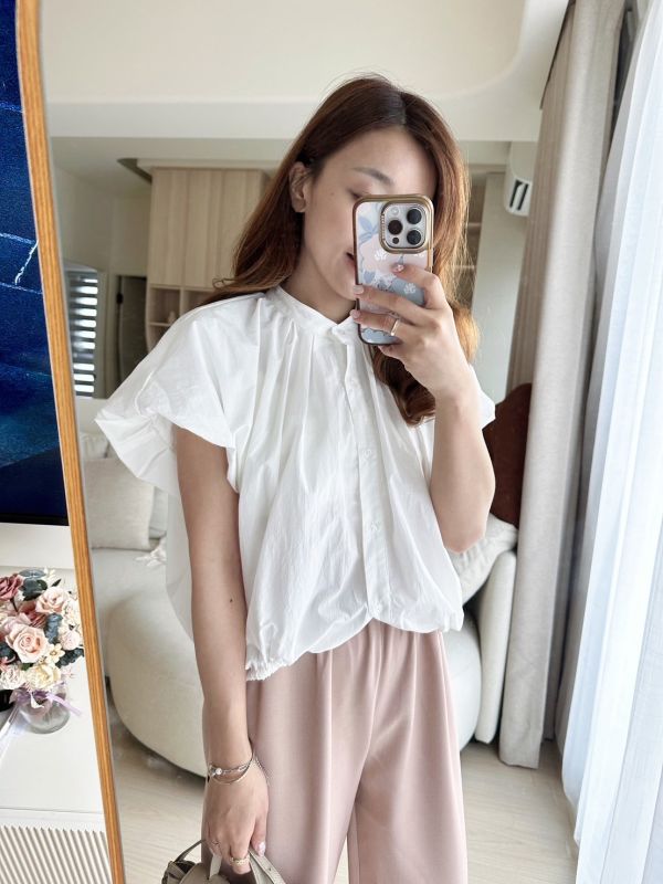 澎袖開扣兩穿上衣 澎袖開扣兩穿上衣, 上衣