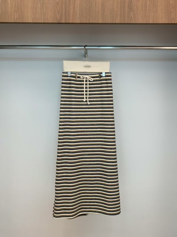 韓系超顯瘦條紋彈性半裙(2 colors) 韓系超顯瘦條紋彈性半裙