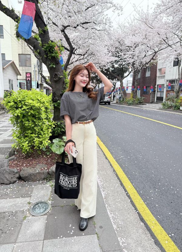 高質感韓妞條紋彈力T 高質感韓妞條紋彈力T