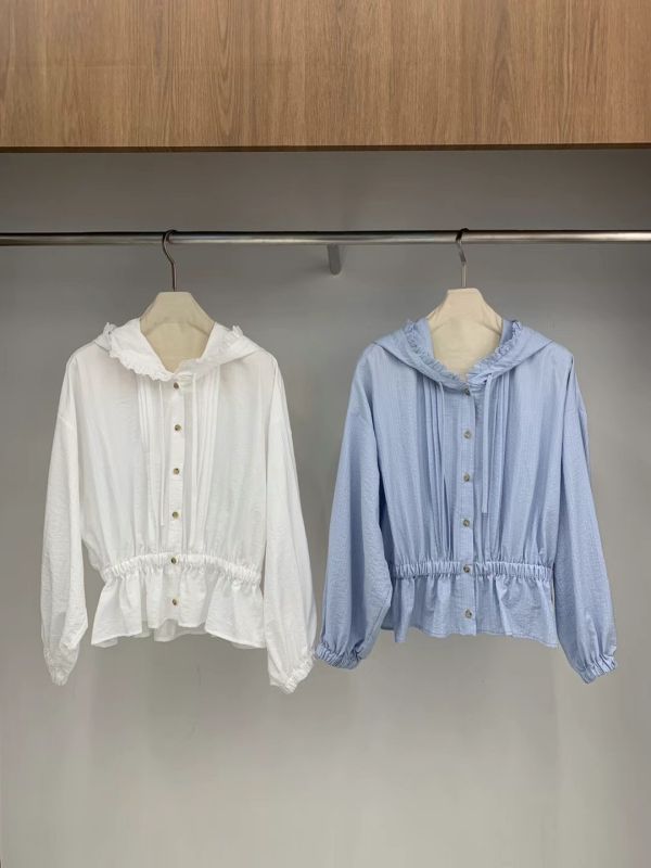 涼感連帽蕾絲防曬外套（2 colors） 涼感連帽蕾絲防曬外套