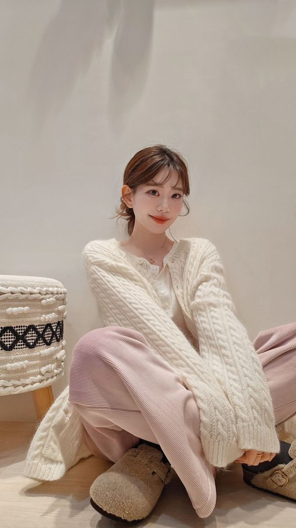 慵懶感麻花針織外套-優惠1天(3 colors) 慵懶感麻花針織外套