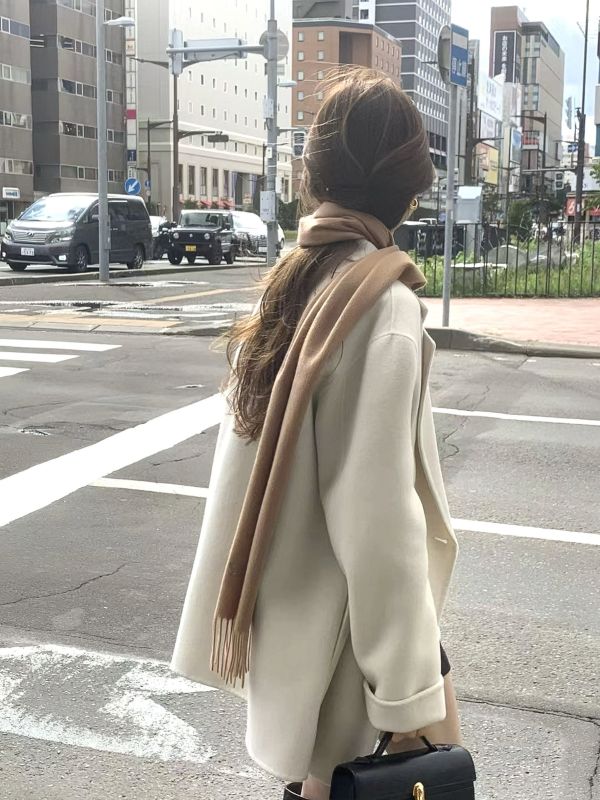 【三清洞雙排釦手工羊毛大衣 | 中長款 】2 colors 三清洞雙排釦手工羊毛大衣