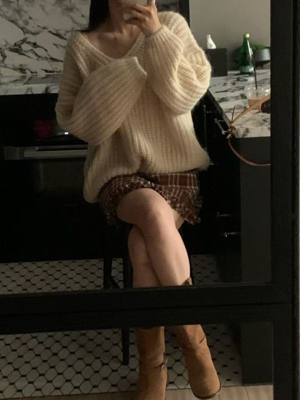 軟糯羊駝毛針織毛衣(4 colors) 軟糯羊駝毛針織毛衣