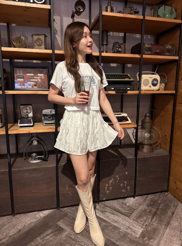 miu裡miu氣的層次小褲裙（2 colors） miu裡miu氣的層次小褲裙