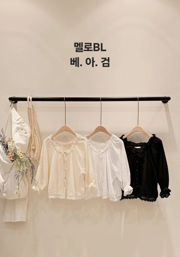 一字肩溫柔甜美兩穿罩衫(3 colors) 一字肩溫柔甜美兩穿罩衫