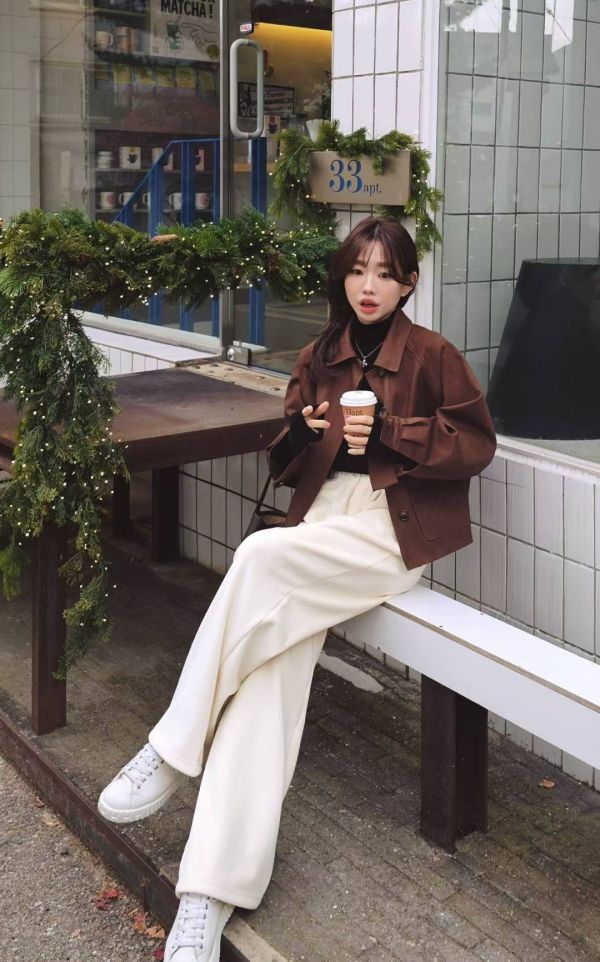 高質感仿麂皮夾克外套 高質感仿麂皮夾克外套