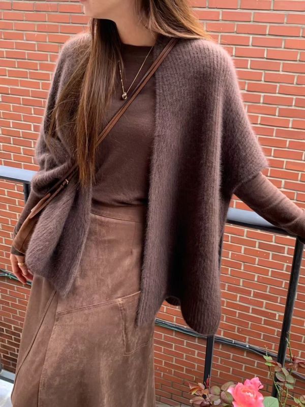 柔霧時光斗篷開衫(3 colors) 柔霧時光斗篷開衫