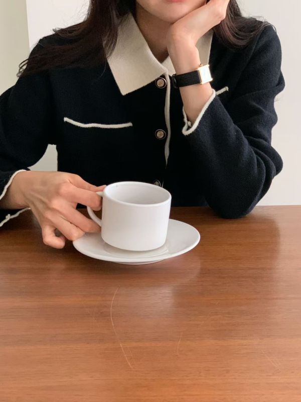 學院小香風針織撞色外套（3 colors） 學院小香風針織撞色外套