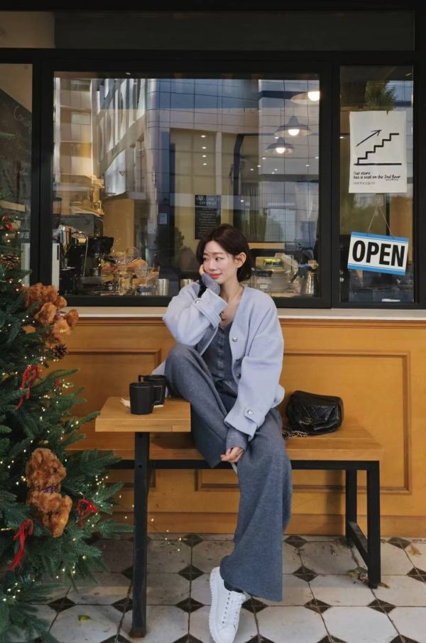 經典混羊毛精緻短外套(4 colors) 經典混羊毛精緻短外套