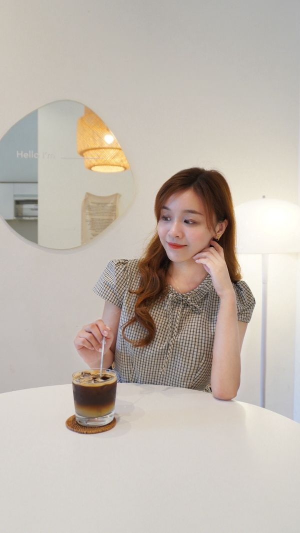 簡約格紋小圓領洋裝（3 colors） 簡約格紋小圓領洋裝