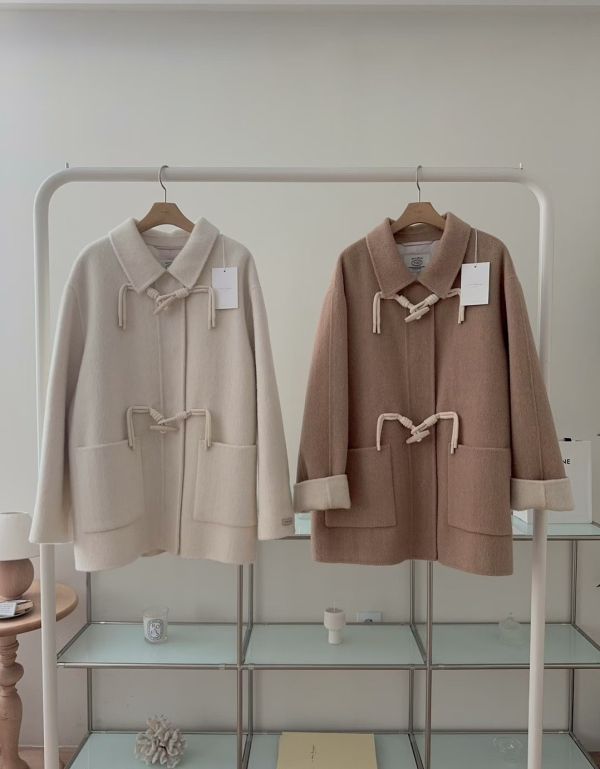 【北村恬繫結手工羊毛大衣 | 中長款 】2 colors 恬繫結手工羊毛大衣