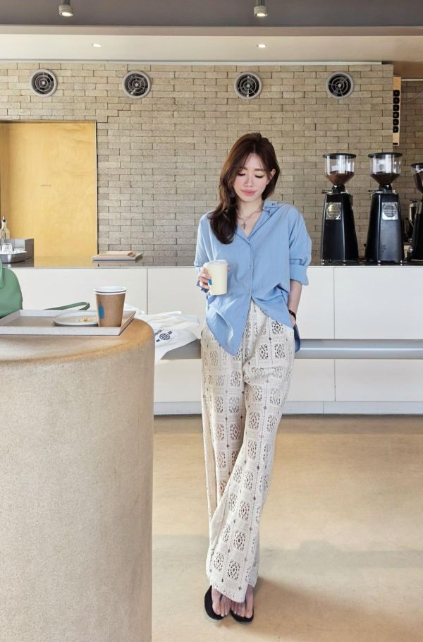 小仙女的蕾絲長褲(2 colors) 小仙女的蕾絲長褲