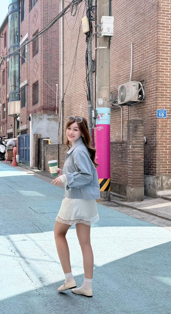 霧感亞麻雙開氣質外套 (2 colors) 霧感亞麻雙開氣質外套