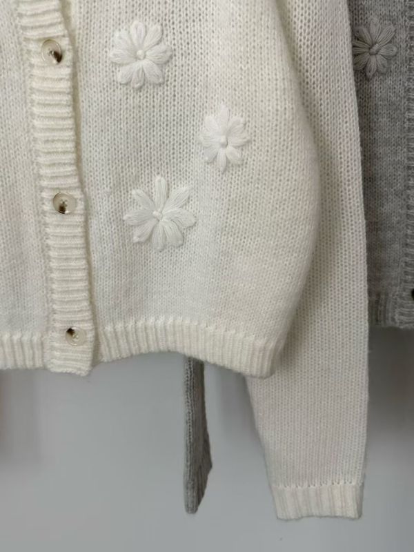 立體花漾氣質羊駝毛外套（3 colors） 立體花漾氣質羊駝毛外套