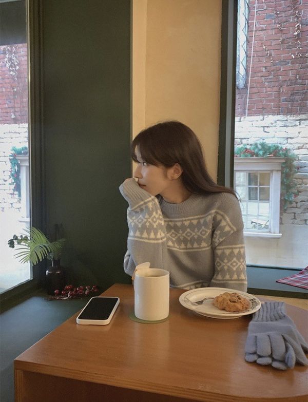 北歐雪花溫語毛衣(2 colors) 北歐雪花溫語毛衣