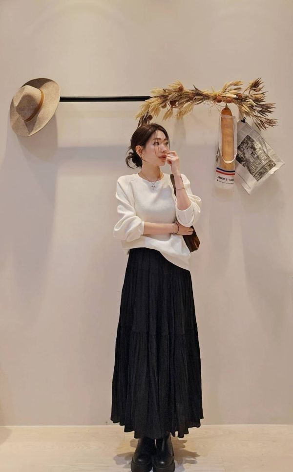 仙女的光澤感傘裙（3 colors） 仙女的光澤感傘裙