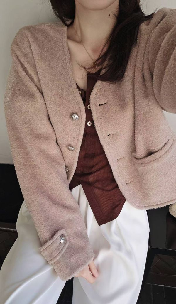 經典混羊毛精緻短外套(4 colors) 經典混羊毛精緻短外套