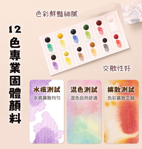 水彩填色風琴摺頁畫9張套組 4款可選 (贈畫筆、顏料) 水彩紙,水彩本,棉漿水彩紙,繪畫紙,素描本,塗鴉本,繪畫本,速寫本,繪畫紙, 解壓繪畫, 解憂紓壓, 填色繪畫
