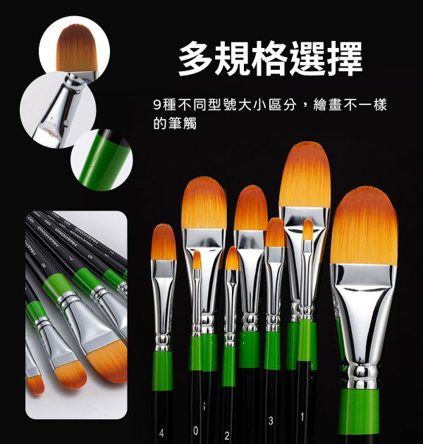 韓國華虹 Hwahong 982尼龍毛畫筆系列 水彩筆,油畫筆,平塗筆,繪畫用具,丙烯畫筆,刮刀,水筆,尼龍毛筆,油畫筆,繪畫筆,排刷壓克力畫筆,化妝筆,彩妝筆,畫筆