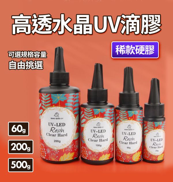 巧巧第三代高透水晶UV滴膠（稀款硬膠）紫外線固化 紫外線膠,UV膠,水晶膠,鑽石膠,超清膠,飾品製作,創作材料,紫外線UV膠,立體工藝品,DIV手作材料
