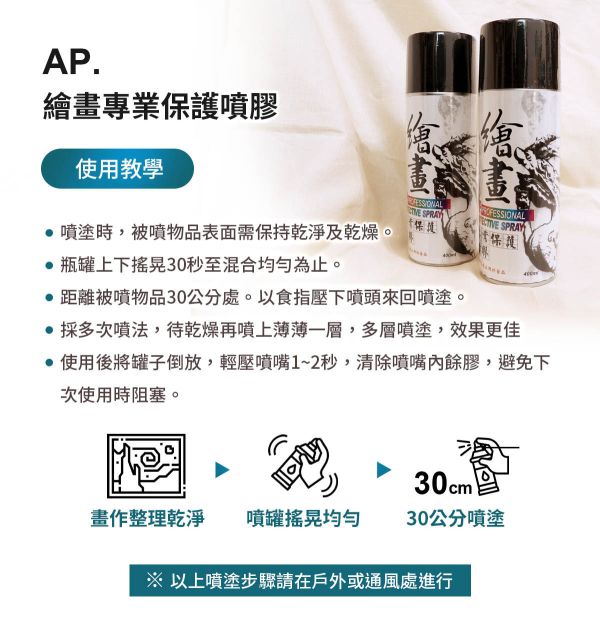 AP專業繪畫保護噴膠-平面繪畫用保護漆 模型漆,保護劑,公仔上光,畫作保護,亮光漆,保護漆,上光劑,封層漆,保護噴膠
