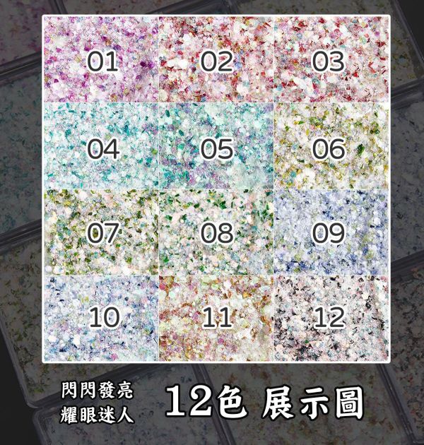 星落森林夢幻爆閃混合閃光亮片 20ml 金蔥粉,裝飾用,美甲,水晶滴膠,UV滴膠,流麻,美甲用品,亮片,閃粉,雷射亮片,亮粉,裝飾品
