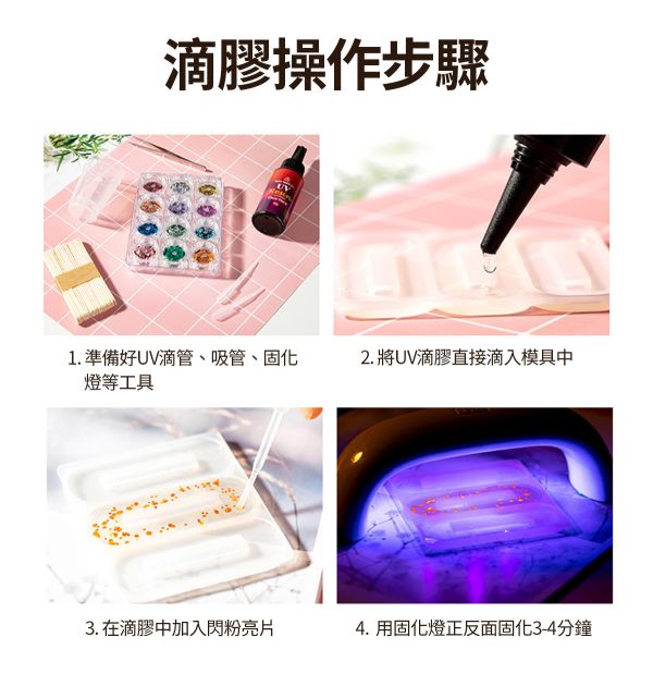 巧巧高透水晶UV滴膠（稠款3D立體硬膠）紫外線固化 紫外線膠,UV膠,水晶膠,鑽石膠,超清膠,飾品製作,創作材料,紫外線UV膠,立體工藝品,DIV手作材料