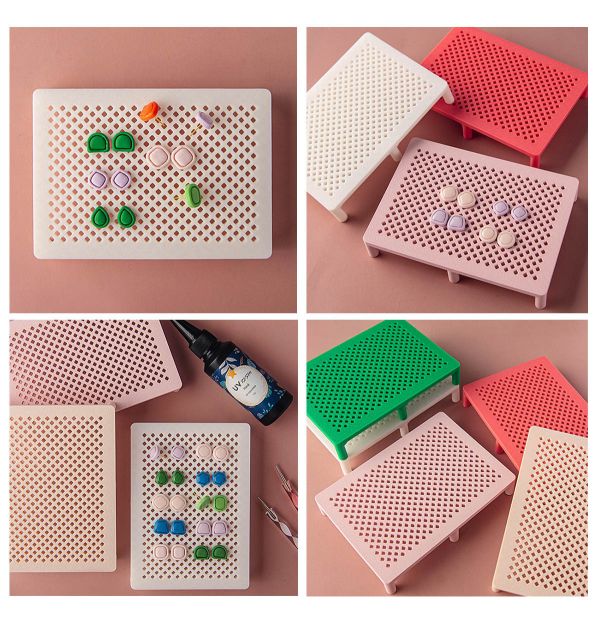 軟陶耳環固定晾曬架/UV燈照架 (杏色) 黏土工具,陶藝工具,創作工具,雕塑刀,陶土工具,雕塑工具,精雕油泥工具,雕刻塑刀,軟陶工具,彩妝工具,上色工具,耳環製作,DIY創作,紋理滾筒,紋理棍,肌理桿棍,紋理滾筒,陶珠製作