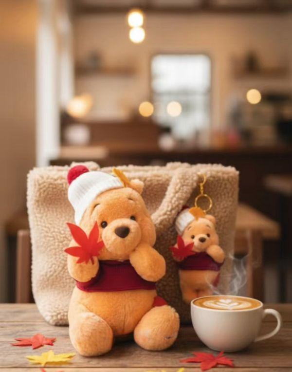 全球迪士尼上海迪士尼 春日野餐維尼 / 維尼與小雞系列/粉色蜜蜂維尼/抹茶/雪白維尼/楓葉維尼/櫻花維尼 