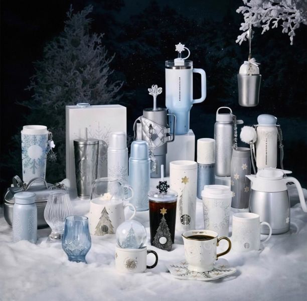 上海星巴克 最新冬季雪花系列 