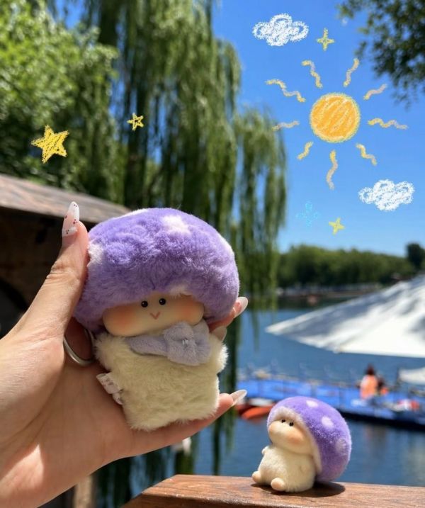療癒 蘑菇禿禿 吊飾 