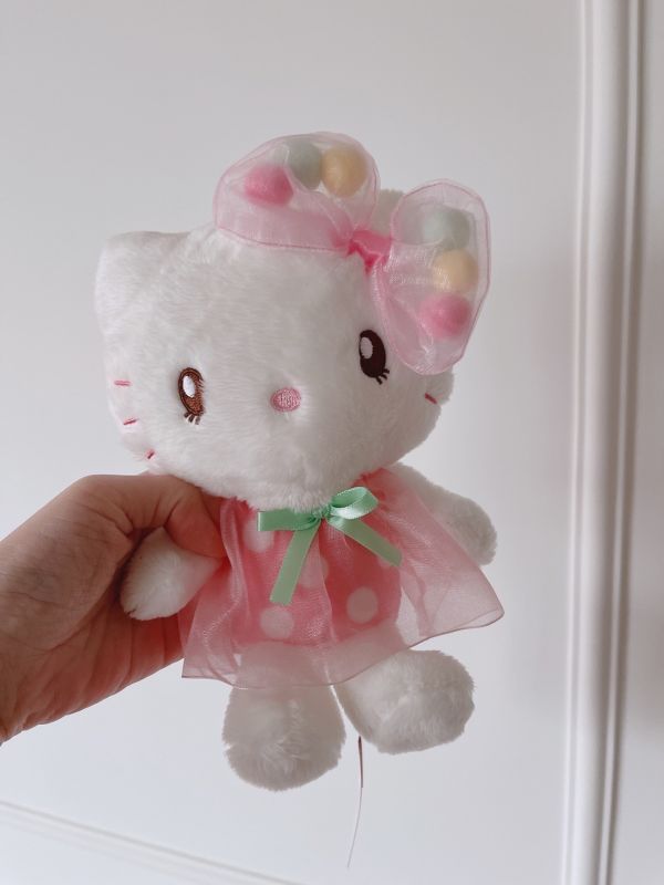 日本環球 絕版kitty糖果蝴蝶結玩偶 
