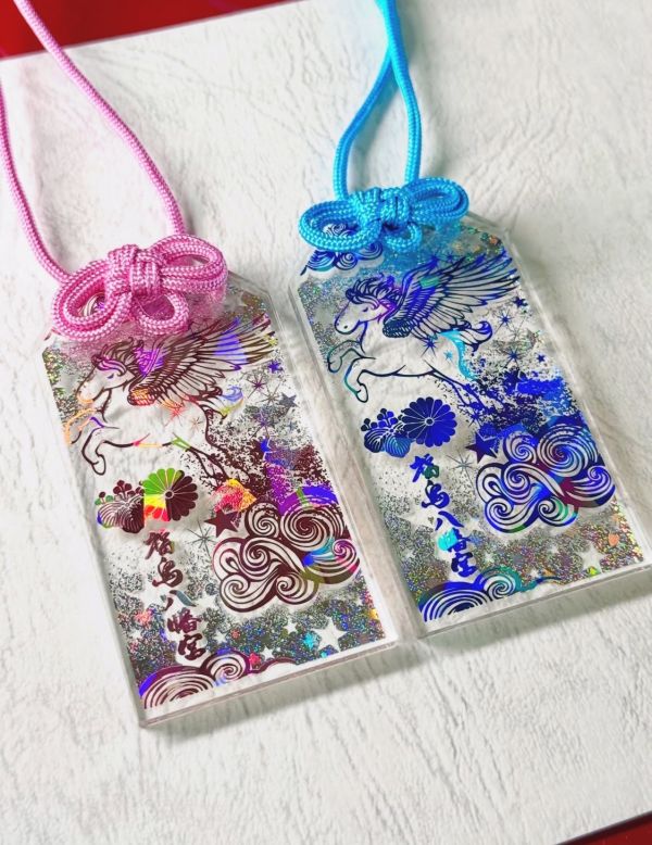 日本福島八幡宮 光影御守 / 日本彥嶽宮 透明鳳凰光影御守-熊野神社 光影御守 / 諫早神社 光影御守 / 護理人員看護守/哥吉拉御守 