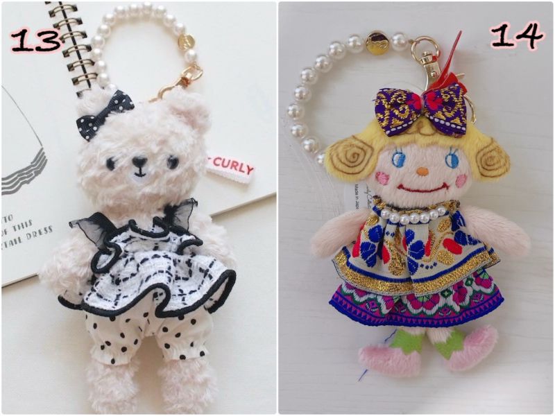 Curly collection 日本製 代官山 人氣手工娃娃品牌 超可愛 限量娃娃手作吊飾收納包化妝包 / 每月更新 (2) 