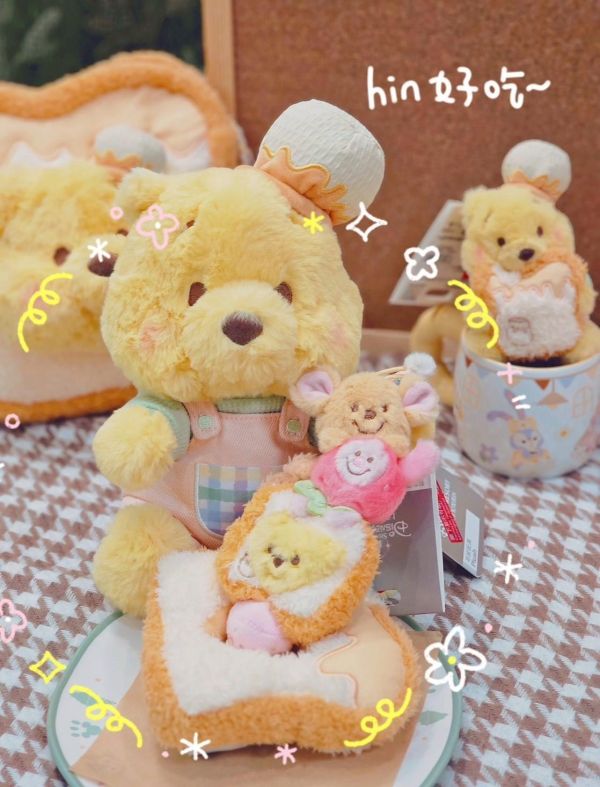 全球迪士尼上海迪士尼 春日野餐維尼 / 維尼與小雞系列/粉色蜜蜂維尼/抹茶/雪白維尼/楓葉維尼/櫻花維尼 
