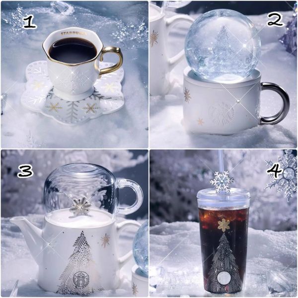 上海星巴克 最新冬季雪花系列 
