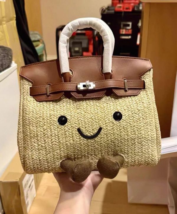 Jelly Cat 濟州島限定花生吊飾/ 名媛限定微笑柏金包包 / 翻玩款包包 