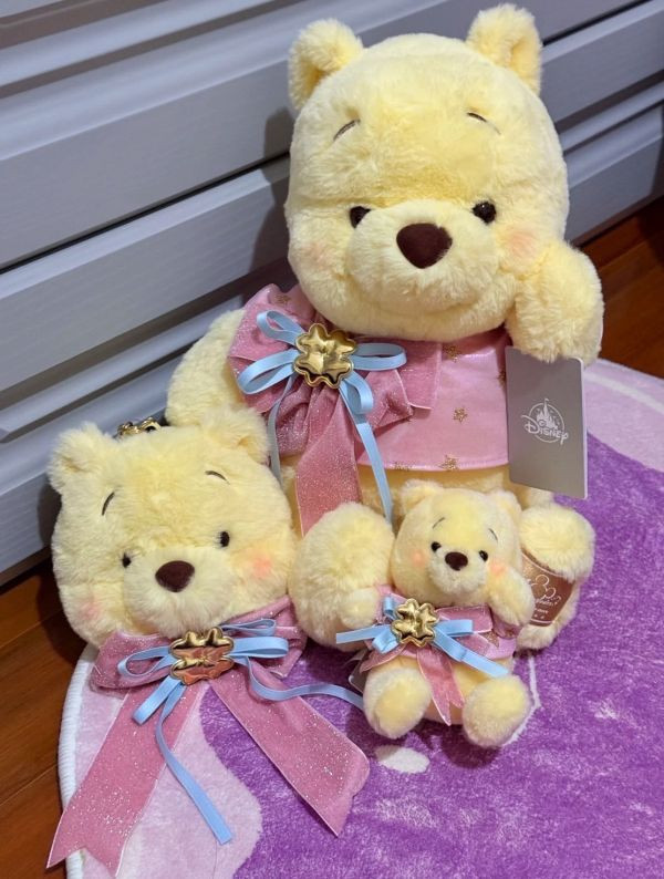 上海迪士尼 10週年限定版維尼 / 日本迪士尼 白日夢維尼 / 蜜蜂維尼花朵吊帶褲 / 櫻花維尼 周邊 