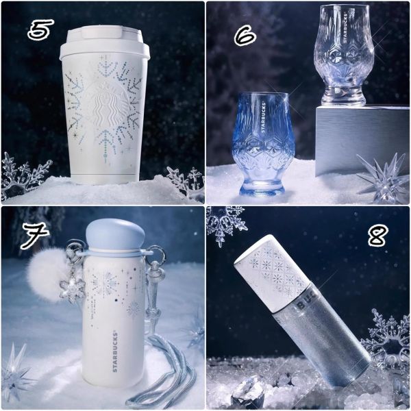 上海星巴克 最新冬季雪花系列 