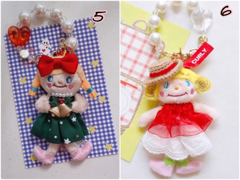 Curly collection 日本製 代官山 人氣手工娃娃品牌 超可愛 限量娃娃手作吊飾收納包化妝包 / 每月更新 (2) 
