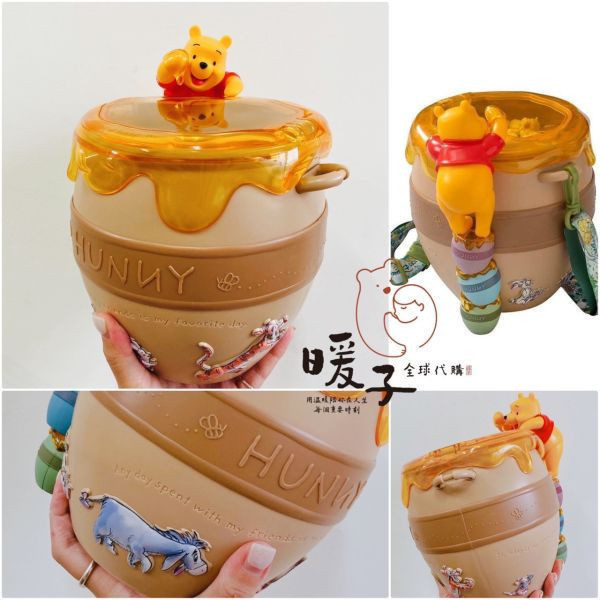 日本迪士尼 白日夢維尼 / 蜜蜂維尼花朵吊帶褲 / 櫻花維尼 周邊 