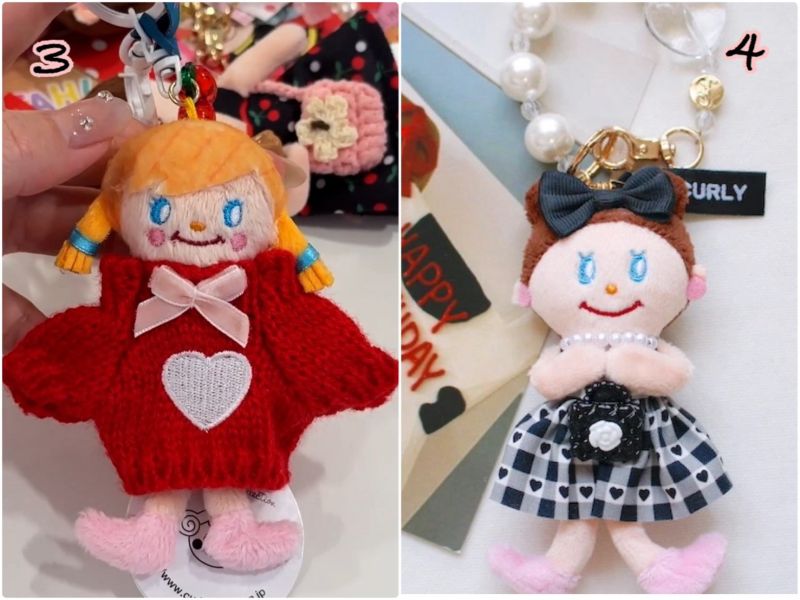 Curly collection 日本製 代官山 人氣手工娃娃品牌 超可愛 限量娃娃手作吊飾收納包化妝包 / 每月更新 (3) 