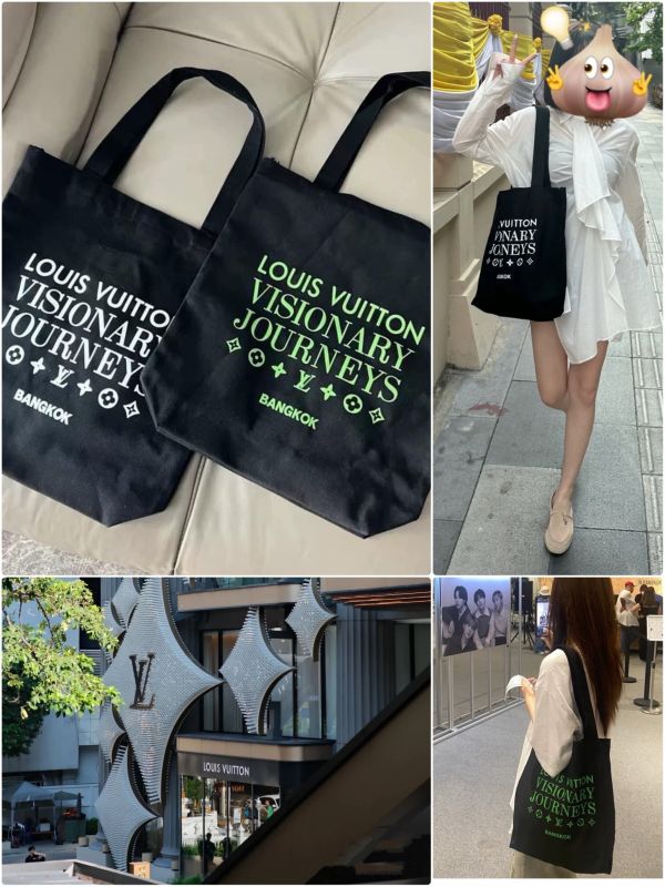 曼谷LV展帆布包 / Loewe上海展覽禮楊冪同款帆布包 