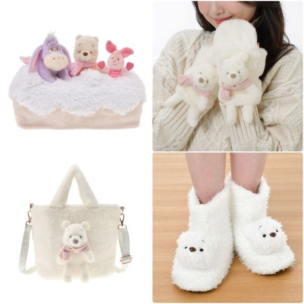 日本迪士尼 冬季維尼 /  微亮光粉藍夢幻維尼 系列周邊 