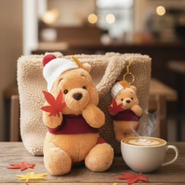 日本迪士尼 冬季維尼 /  微亮光粉藍夢幻維尼 系列周邊 