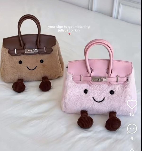 馬上有錢吊飾 / Jelly Cat 花生吊飾含衣服 / 名媛限定微笑柏金包包 / 翻玩款包包 