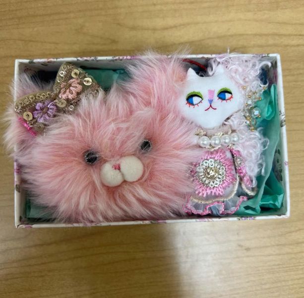 日本設計師 展售會限定款 貓咪小姐吊飾 