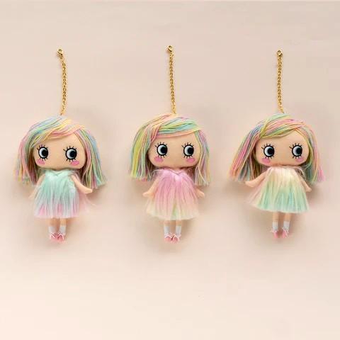 日本人氣ilemer大眼娃 x 雙子星 聯名娃娃吊飾 / 10週年限定彩虹娃娃吊飾 